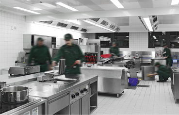 Technical deep hygiene in commercial kitchens