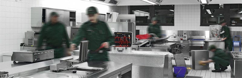 Technical in-depth hygiene for industrial kitchen